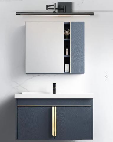 Adjustable Mirror LED Wall Light - Black