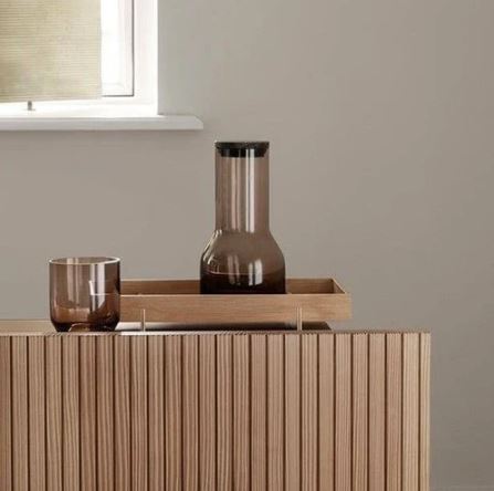 Lungo Water Carafe with Lid 650ml - Brown