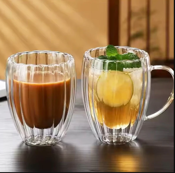 Lines Double Wall Mug - Medium