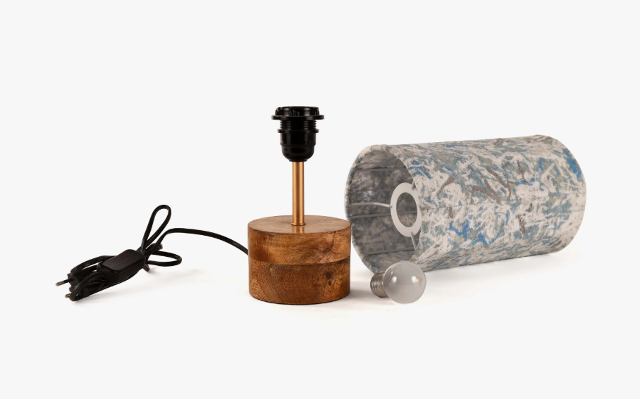 Flake Table Lamp Blue