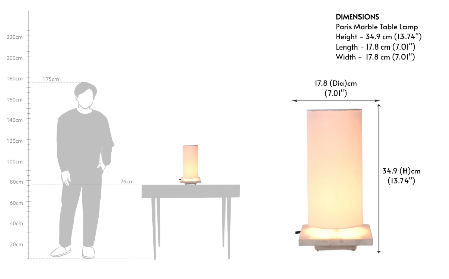 Paris Marble Table Lamp