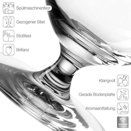 Ciao Water Glasses 300ml, Set of 6
