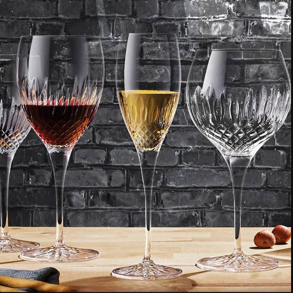 Diamante Champagne Glasses 220ml, Set of 4