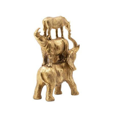 Stacked Savannah Sculpture Large - Gold