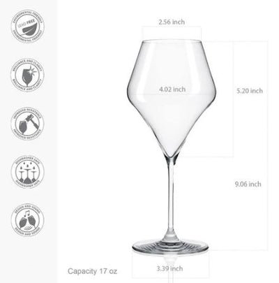 Aram White Wine Glasses 380ml, Set of 6