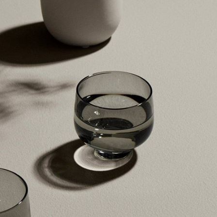 Flow Short Tumblers 220ml, Set of 2 - Smoke