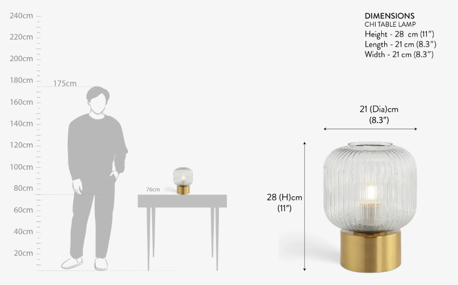 Chi Table Lamp Small