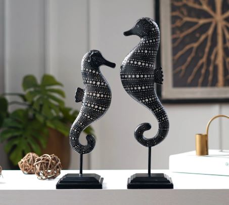 Tribal Tide: African Sea Horse Decor
