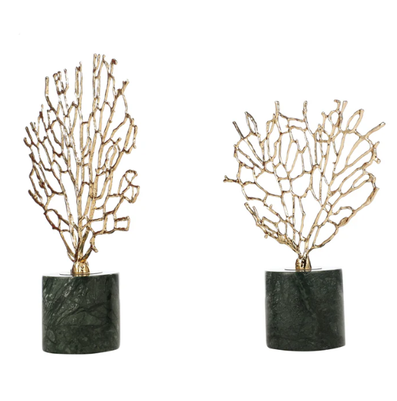 Minimalist Marble & Copper Shoots (Single)