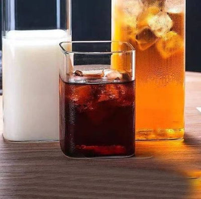 Borosilicate Square Short Tumblers, Set of 2