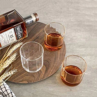 Jazz Rocks Whiskey Tumblers 350ml, Set of 6