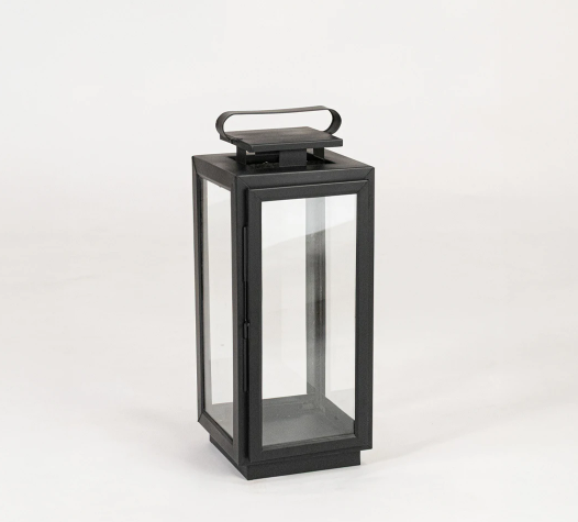 Kuba Metal Lantern - Black
