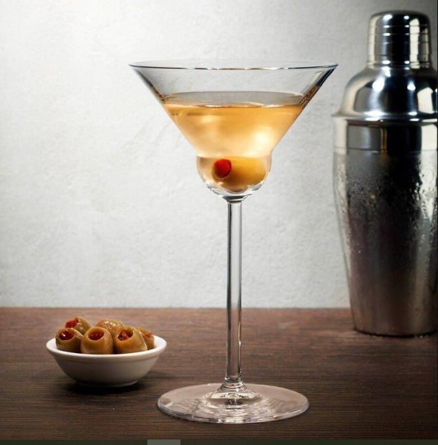 Rounded Martini Glasses 190ml, Set of 2