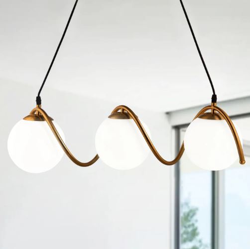 Willow modern glass globe pendant light