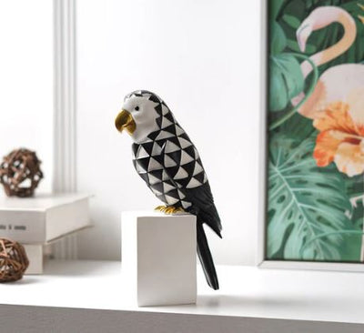 Cockatoo Symphony: Geometric Resin Beauty