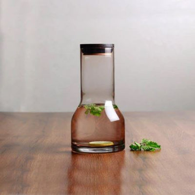 Lungo Water Carafe with Lid 650ml - Brown