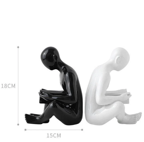 reading bookend decor