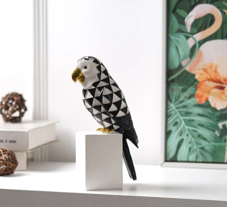 Cockatoo Symphony: Geometric Resin Beauty