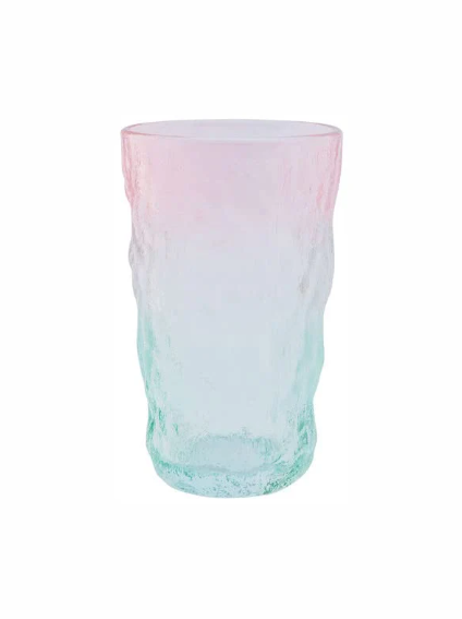 Glacier Pattern Colorful Glass for Drinkware - 305 ml