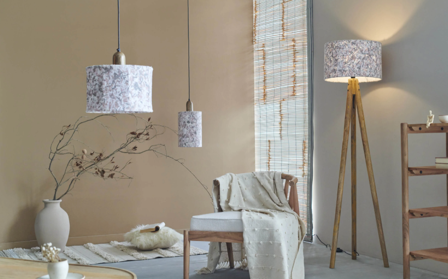 Flake Table Lamp Beige