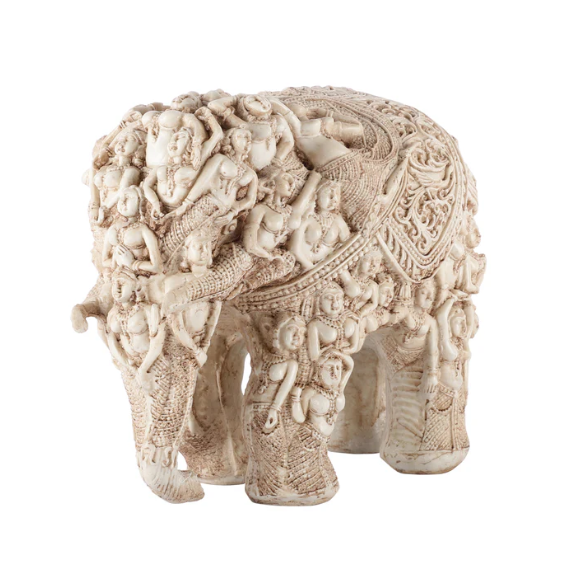 The Tribal Elephant (White)