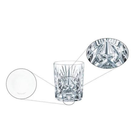 Palais Whiskey Tumblers 288ml, Set of 6