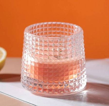 Modern Art Sparkling Spinny Drinking Glasses
