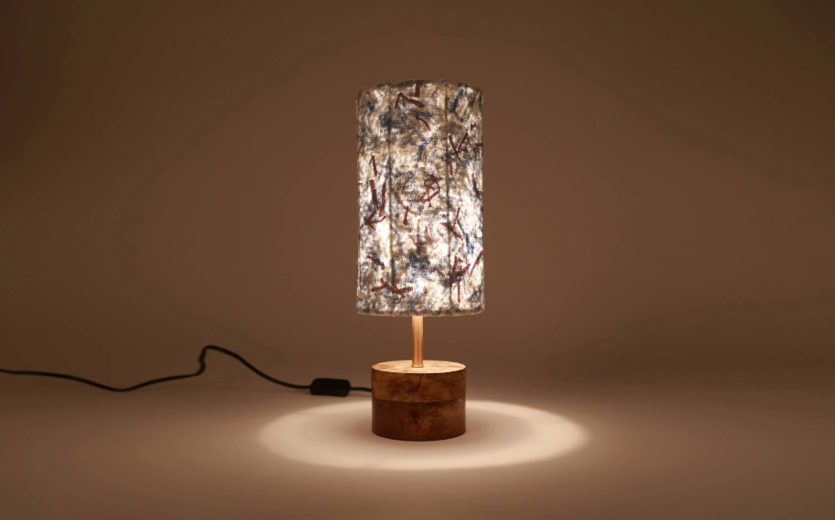 Flake Table Lamp Blue