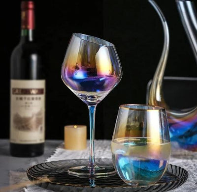 Slanting Pearl Wine Goblet - Set Of 2