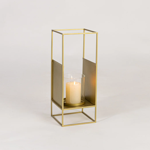 Firefly Metal Candle Lantern - Gold