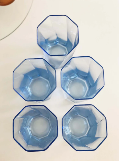 Geometric Shapes Drinking Glass for Beverages - 440 ml