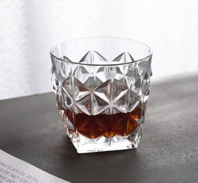 Crystal Diamond Cut Glass
