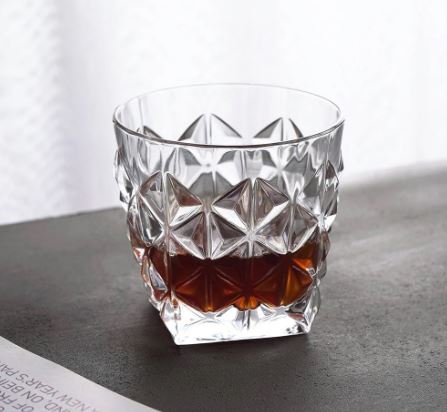 Crystal Diamond Cut Glass