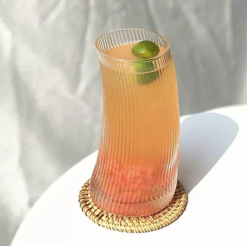 Striped Tall Glass - Set Of 6