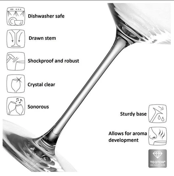 Brunelli Riesling Wine Glasses 470ml, Set of 2