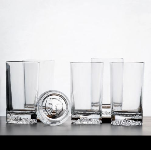 Tall Animal Shadow Glasses - Set of 6