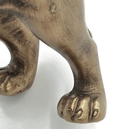 Pug Sculpture Medium - Dull Gold