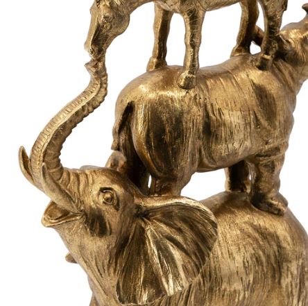 Stacked Savannah Sculpture Large - Gold