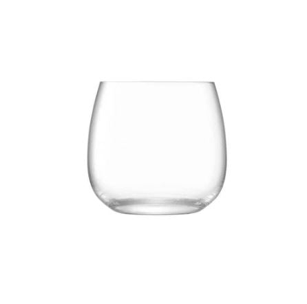 Borough Stemless White Wine Glasses 370ml, Set of 4