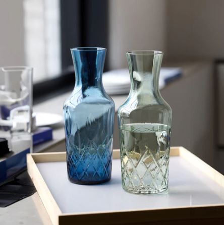 Sorrento Water Carafe 1L - Blue