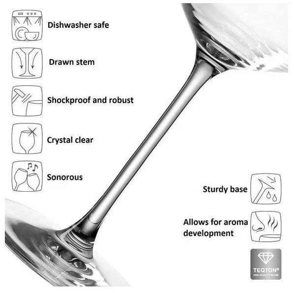 Puccini White Wine Glasses 560ml, Set of 6