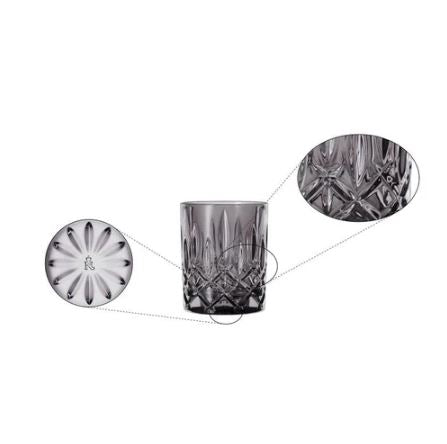 Noblesse Whiskey Tumblers 295ml, Set of 2 - Smoke
