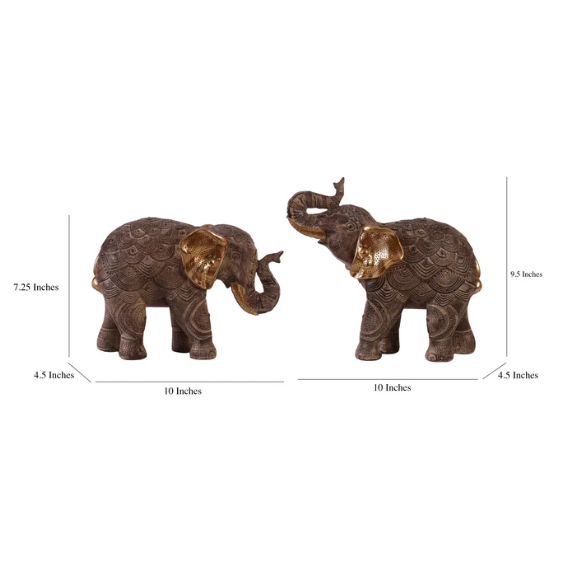 Trunk Up Triumphs Elephant Figurine (Single)