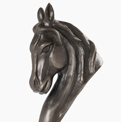 Bronze Antique Finish Horse Head Sculpture