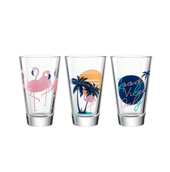Amalfi Long Drink Glasses 300ml, Set of 6