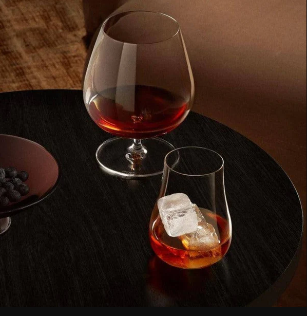 Vintage Whiskey Tumblers 330ml, Set of 4