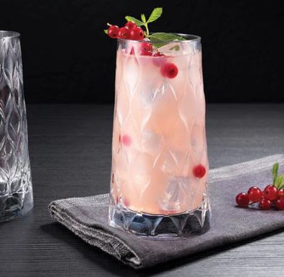 Leafy Highball Glasses 345ml, Set of 4