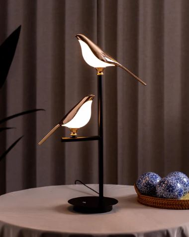 Aves 2-Bird Ambient Desk Lamp