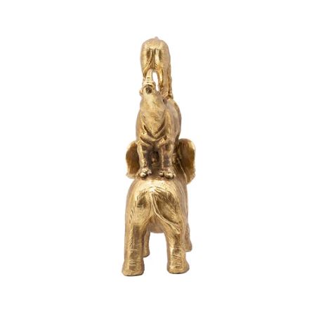 Stacked Savannah Sculpture Large - Gold
