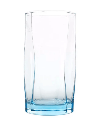 Geometric Shapes Drinking Glass for Beverages - 440 ml